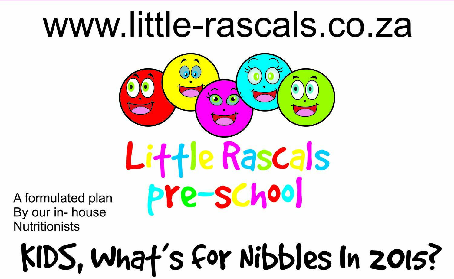 Little Rascal Pre Prep Menu Little Rascals Pre School Richards Bay Empangeni KZN - Little Rascals