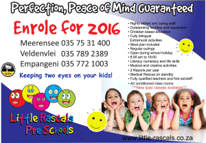 Enrolment Forms Little Rascals Pre School Richards Bay Empangeni KZN